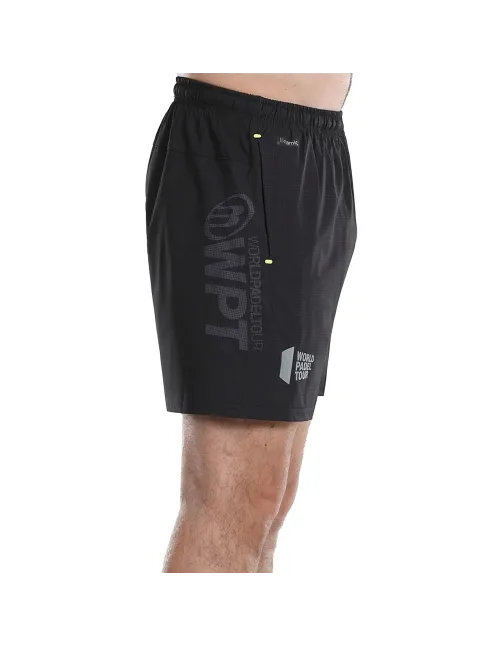 Pantalon Corto Bullpadel Lunes Negro | Ofertas de pádel
